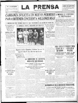 La Prensa (San Antonio, Tex.), Vol. 5, No. 974, Ed. 1 Wednesday, July 11, 1917