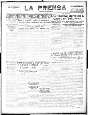 La Prensa (San Antonio, Tex.), Vol. 4, No. 707, Ed. 1 Friday, October 20, 1916