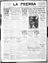 Newspaper: La Prensa (San Antonio, Tex.), Vol. 5, No. 1014, Ed. 1 Wednesday, Aug…