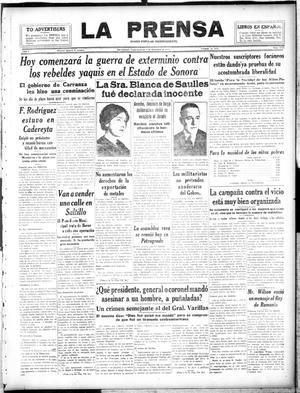 La Prensa (San Antonio, Tex.), Vol. 5, No. 1112, Ed. 1 Sunday, December 2, 1917