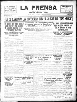 La Prensa (San Antonio, Tex.), Vol. 3, No. 274, Ed. 1 Tuesday, August 10, 1915