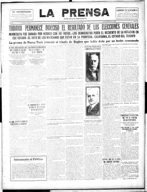 La Prensa (San Antonio, Tex.), Vol. 4, No. 724, Ed. 1 Thursday, November 9, 1916