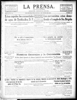 La Prensa. (San Antonio, Tex.), Vol. 2, No. 106, Ed. 1 Thursday, February 11, 1915