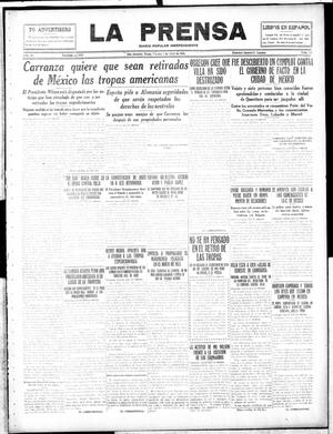 La Prensa (San Antonio, Tex.), Vol. 4, No. 513, Ed. 1 Friday, April 7, 1916