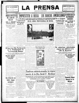 La Prensa (San Antonio, Tex.), Vol. 5, No. 924, Ed. 1 Thursday, May 17, 1917