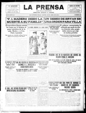 La Prensa (San Antonio, Tex.), Vol. 3, No. 163, Ed. 1 Tuesday, April 20, 1915