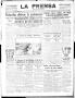 Newspaper: La Prensa (San Antonio, Tex.), Vol. 5, No. 1087, Ed. 1 Wednesday, Nov…