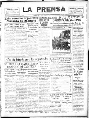 La Prensa (San Antonio, Tex.), Vol. 5, No. 1116, Ed. 1 Thursday, December 6, 1917