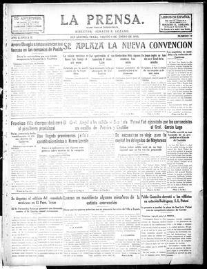 La Prensa. (San Antonio, Tex.), Vol. 2, No. 72, Ed. 1 Saturday, January 2, 1915