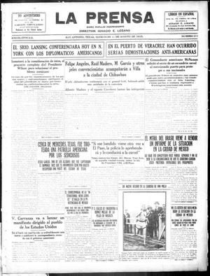 La Prensa (San Antonio, Tex.), Vol. 3, No. 275, Ed. 1 Wednesday, August 11, 1915