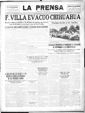 La Prensa (San Antonio, Tex.), Vol. 4, No. 748, Ed. 1 Sunday, December 3, 1916