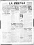 Newspaper: La Prensa (San Antonio, Tex.), Vol. 5, No. 1059, Ed. 1 Wednesday, Oct…