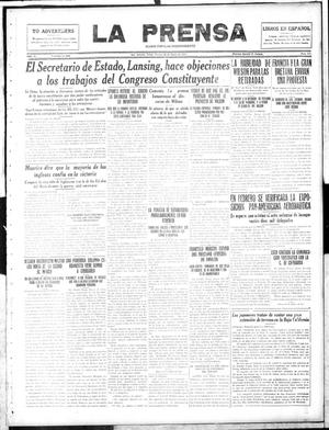 La Prensa (San Antonio, Tex.), Vol. 4, No. 813, Ed. 1 Friday, January 26, 1917