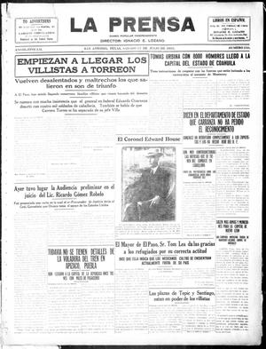 La Prensa (San Antonio, Tex.), Vol. 3, No. 250, Ed. 1 Saturday, July 17, 1915