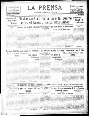 La Prensa. (San Antonio, Tex.), Vol. 2, No. 28, Ed. 1 Thursday, November 12, 1914