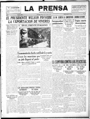 La Prensa (San Antonio, Tex.), Vol. 5, No. 978, Ed. 1 Monday, July 9, 1917