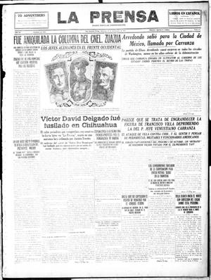 La Prensa (San Antonio, Tex.), Vol. 4, No. 684, Ed. 1 Wednesday, September 27, 1916