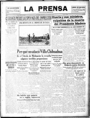 La Prensa (San Antonio, Tex.), Vol. 5, No. 1039, Ed. 1 Wednesday, September 19, 1917
