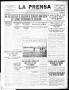 Thumbnail image of item number 1 in: 'La Prensa (San Antonio, Tex.), Vol. 3, No. 330, Ed. 1 Tuesday, October 5, 1915'.