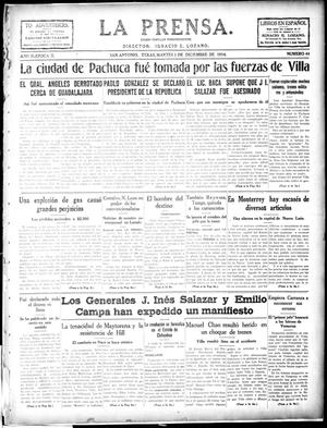 La Prensa. (San Antonio, Tex.), Vol. 2, No. 44, Ed. 1 Tuesday, December 1, 1914