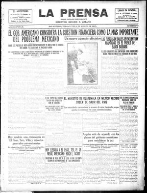 La Prensa (San Antonio, Tex.), Vol. 3, No. 273, Ed. 1 Monday, August 9, 1915