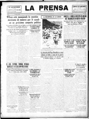 La Prensa (San Antonio, Tex.), Vol. 4, No. 615, Ed. 1 Thursday, July 20, 1916