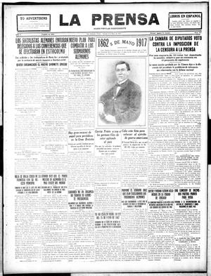 La Prensa (San Antonio, Tex.), Vol. 5, No. 912, Ed. 1 Saturday, May 5, 1917