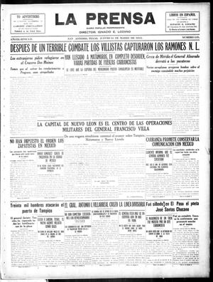 La Prensa (San Antonio, Tex.), Vol. 3, No. 135, Ed. 1 Thursday, March 18, 1915