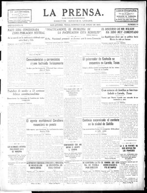 La Prensa. (San Antonio, Tex.), Vol. 2, No. 79, Ed. 1 Sunday, January 10, 1915