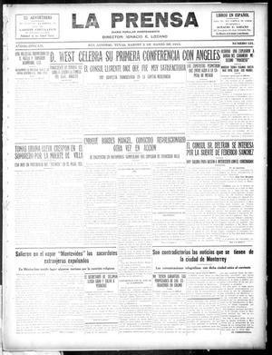 La Prensa (San Antonio, Tex.), Vol. 3, No. 121, Ed. 1 Tuesday, March 2, 1915