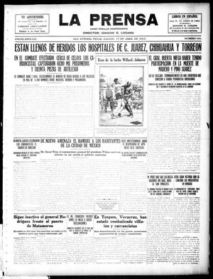 La Prensa (San Antonio, Tex.), Vol. 3, No. 161, Ed. 1 Saturday, April 17, 1915