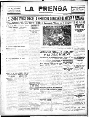 La Prensa (San Antonio, Tex.), Vol. 5, No. 882, Ed. 1 Thursday, April 5, 1917