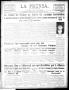 Newspaper: La Prensa. (San Antonio, Tex.), Vol. 2, No. 38, Ed. 1 Tuesday, Novemb…