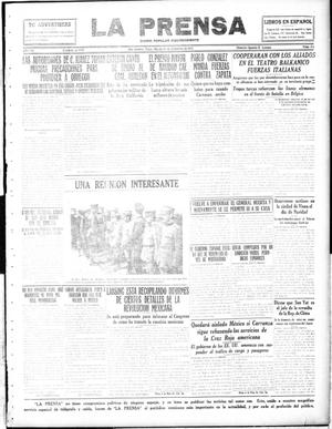 Primary view of object titled 'La Prensa (San Antonio, Tex.), Vol. 3, No. 414, Ed. 1 Tuesday, December 28, 1915'.