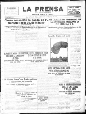 La Prensa (San Antonio, Tex.), Vol. 3, No. 254, Ed. 1 Wednesday, July 21, 1915