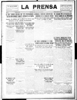 Primary view of object titled 'La Prensa (San Antonio, Tex.), Vol. 4, No. 521, Ed. 1 Saturday, April 15, 1916'.