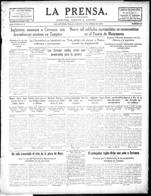 La Prensa. (San Antonio, Tex.), Vol. 2, No. 84, Ed. 1 Saturday, January 16, 1915