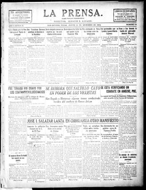 La Prensa. (San Antonio, Tex.), Vol. 2, No. 70, Ed. 1 Thursday, December 31, 1914
