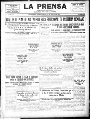 La Prensa (San Antonio, Tex.), Vol. 3, No. 265, Ed. 1 Sunday, August 1, 1915