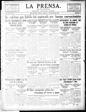 La Prensa. (San Antonio, Tex.), Vol. 2, No. 78, Ed. 1 Saturday, January 9, 1915