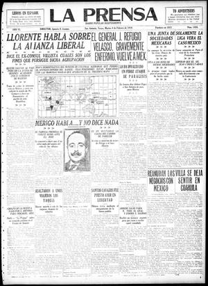 La Prensa (San Antonio, Tex.), Vol. 6, No. 1458, Ed. 1 Tuesday, February 4, 1919