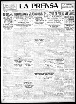 La Prensa (San Antonio, Tex.), Vol. 7, No. 2,045, Ed. 1 Thursday, November 11, 1920
