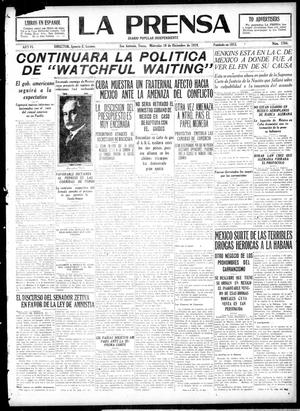 La Prensa (San Antonio, Tex.), Vol. 6, No. 1764, Ed. 1 Wednesday, December 10, 1919