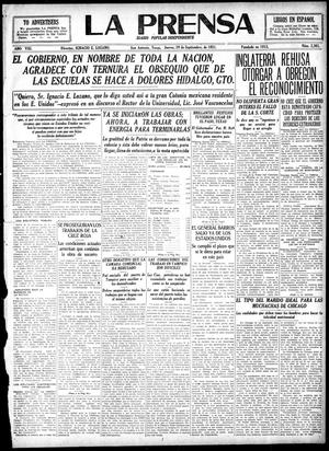 La Prensa (San Antonio, Tex.), Vol. 8, No. 2,361, Ed. 1 Thursday, September 29, 1921