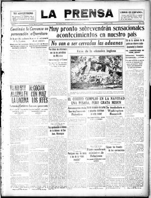 La Prensa (San Antonio, Tex.), Vol. 5, No. 1139, Ed. 1 Saturday, December 29, 1917