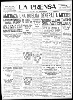 La Prensa (San Antonio, Tex.), Vol. 6, No. 1732, Ed. 1 Friday, November 7, 1919