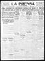 Thumbnail image of item number 1 in: 'La Prensa (San Antonio, Tex.), Vol. 7, No. 1931, Ed. 1 Wednesday, July 21, 1920'.
