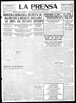 La Prensa (San Antonio, Tex.), Vol. 10, No. 90, Ed. 1 Sunday, May 14, 1922
