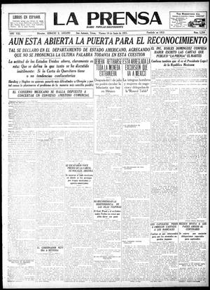 La Prensa (San Antonio, Tex.), Vol. 8, No. 2,254, Ed. 1 Friday, June 10, 1921