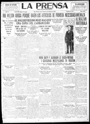La Prensa (San Antonio, Tex.), Vol. 6, No. 1470, Ed. 1 Sunday, February 16, 1919